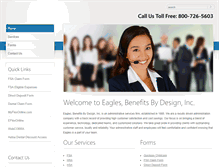 Tablet Screenshot of eaglesbenefits.com